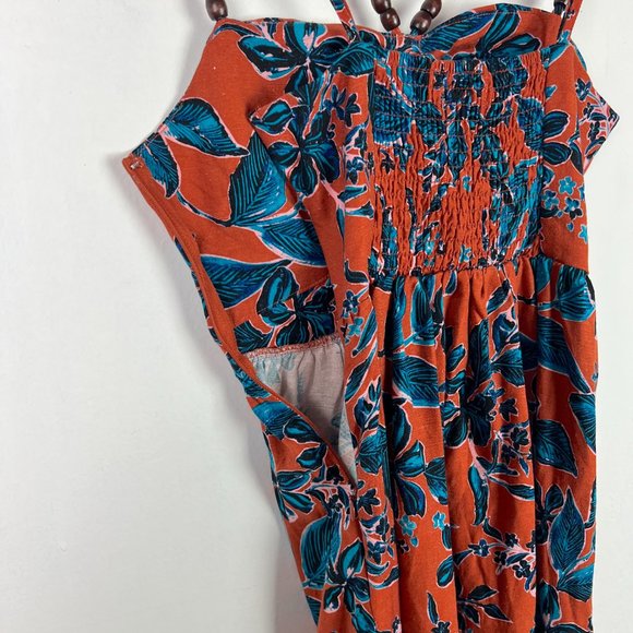 NWT Jason Wu Terracotta Cutout Floral Midi Dress Linen Blend Size XS NEW - Picture 16 of 16